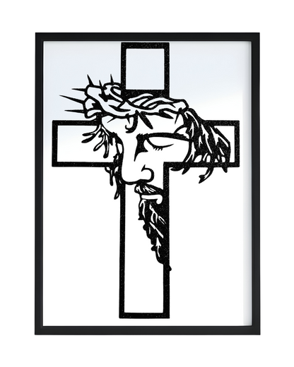 Glow in the Dark Jesus Wall Art - CNC/Laser Cut Decor
