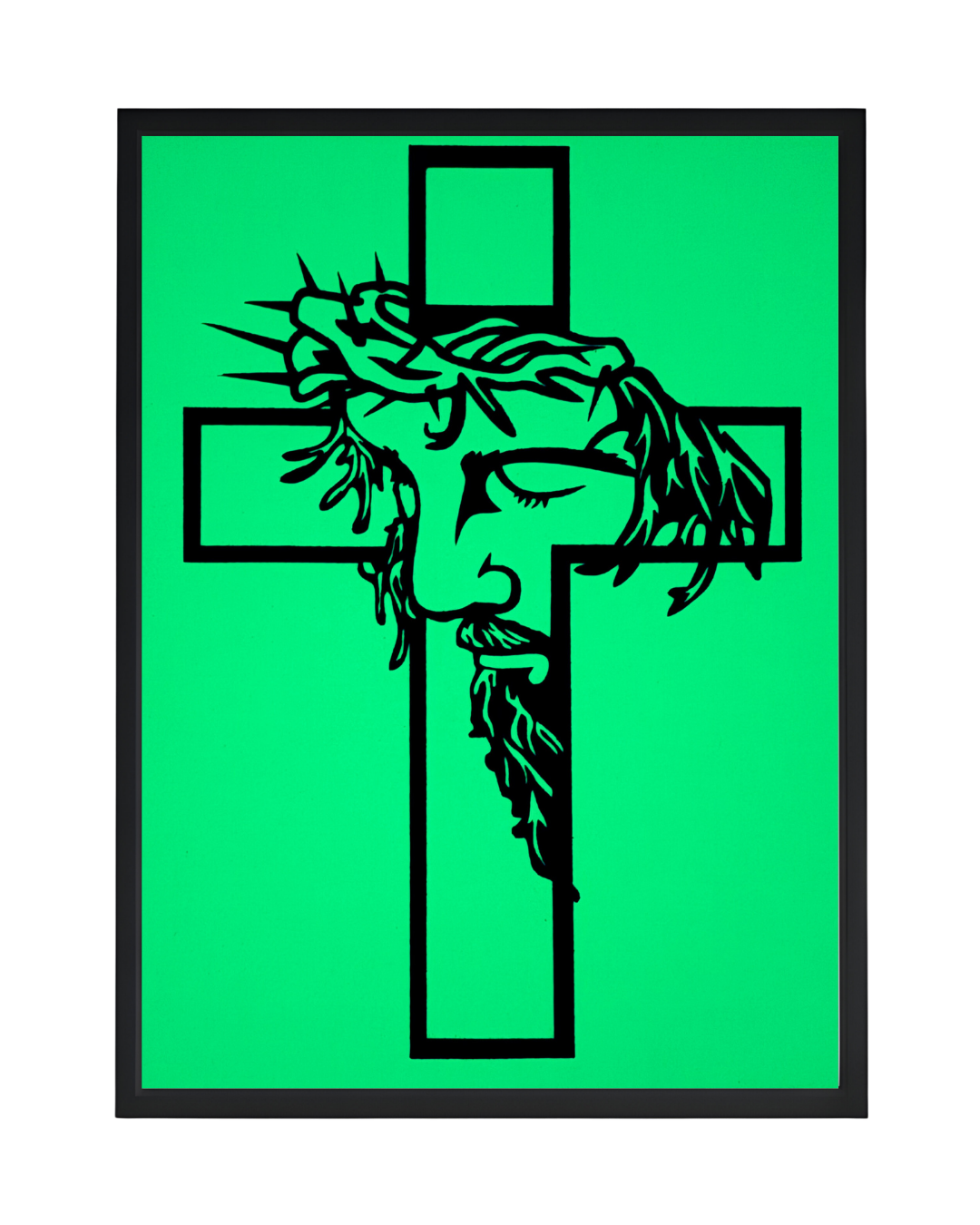 Glow in the Dark Jesus Wall Art - CNC/Laser Cut Decor