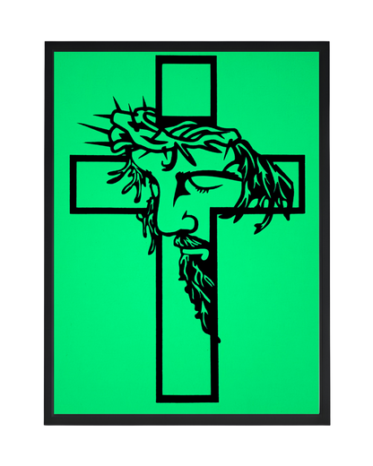 Glow in the Dark Jesus Wall Art - CNC/Laser Cut Decor