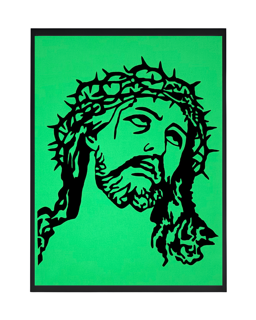 Glow in the Dark Jesus Wall Art II - CNC/Laser Cut Decor