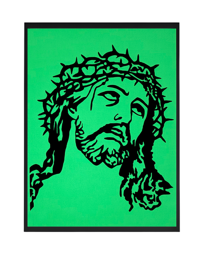Glow in the Dark Jesus Wall Art II - CNC/Laser Cut Decor